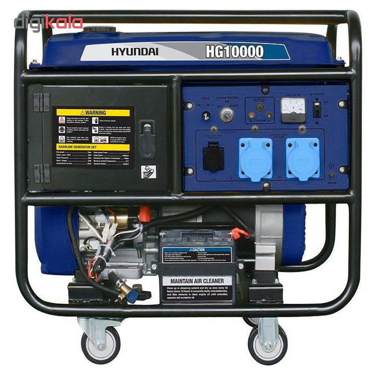 موتور برق هیوندای مدل HG10000 ظرفیت ۱۰ کیلووات تک فاز