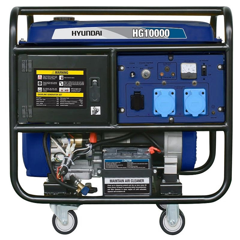 موتور برق هیوندای مدل HG10000 ظرفیت ۱۰ کیلووات تک فاز
