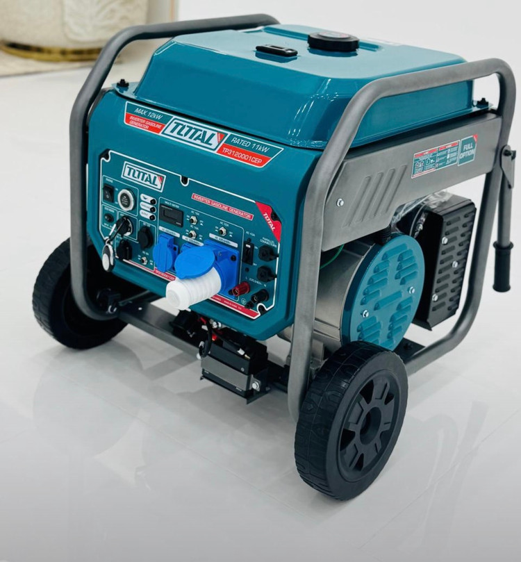 موتور برق بنزینی ۱۲ کیلو وات ریموت استارت توتال دارای پورت ATS مدل TP3120001CEP