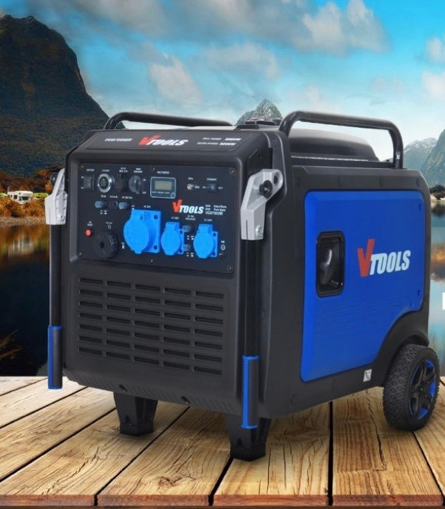 موتور برق 8/5 کیلو وات سه گانه سوز سایلنت وی تولز ریموت استارت مدل VG8750ISR-G/LNG