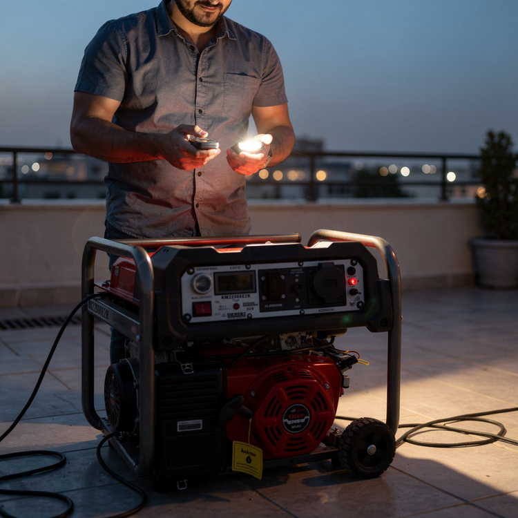 موتور برق واکسون اصل ریموت /کیلس/ استارت 10.5 کیلووات مدل KM22000E2R