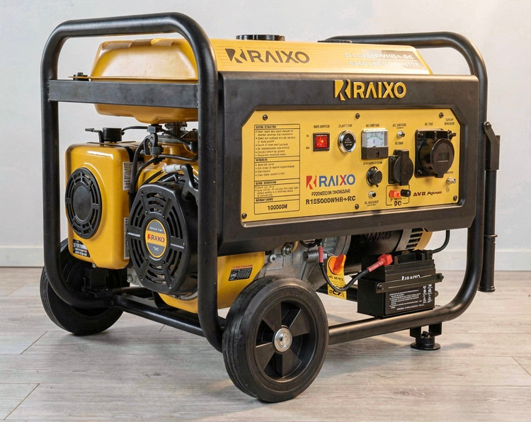موتور برق 10کیلو وات راکسیو بنزینی ریموت استارت مدل R15500DWHB+-RC دارای پورت ATS