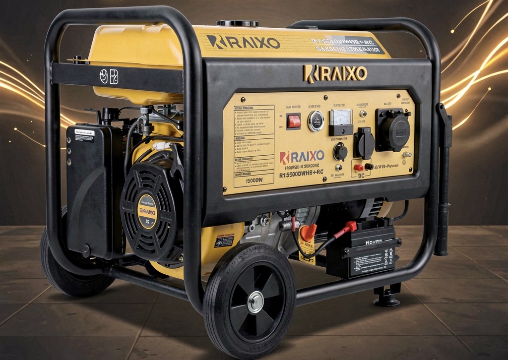 موتور برق 10کیلو وات راکسیو بنزینی ریموت استارت مدل R15500DWHB+-RC دارای پورت ATS