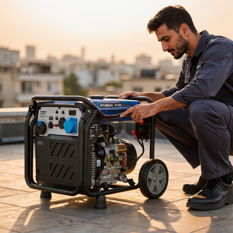 موتور برق هیوندای 9 کیلو وات اینورتری هیوندای مدل HG-8500
