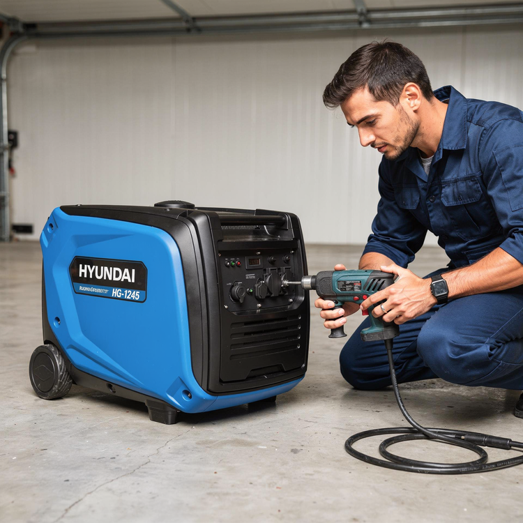 موتور برق 4 کیلو وات سایلنت هیوندای اصل مدل HG1245
