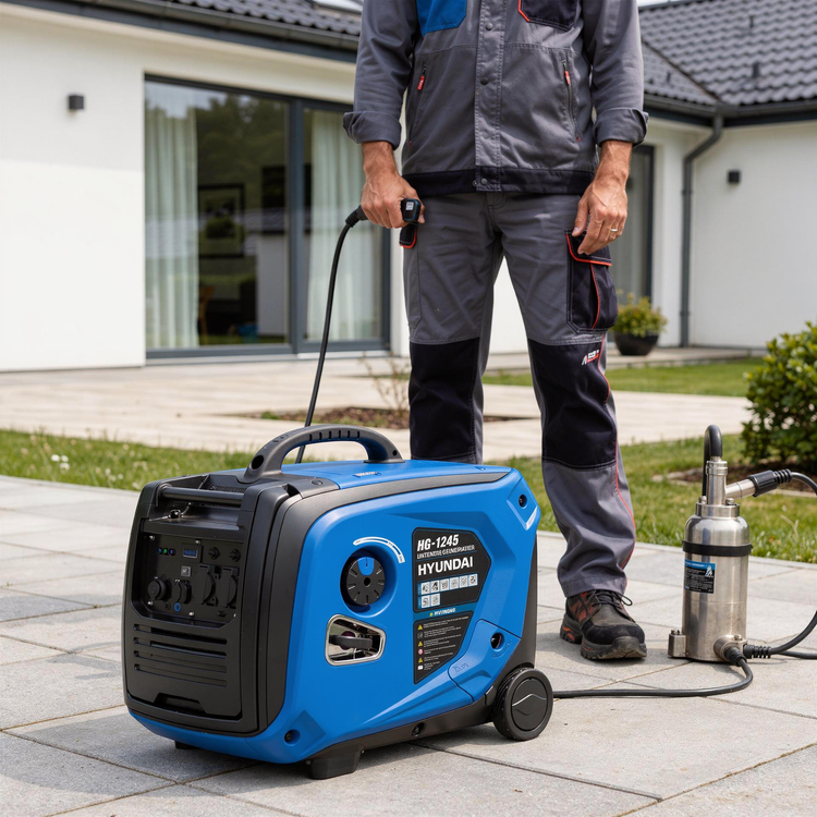 موتور برق 4 کیلو وات سایلنت هیوندای اصل مدل HG1245