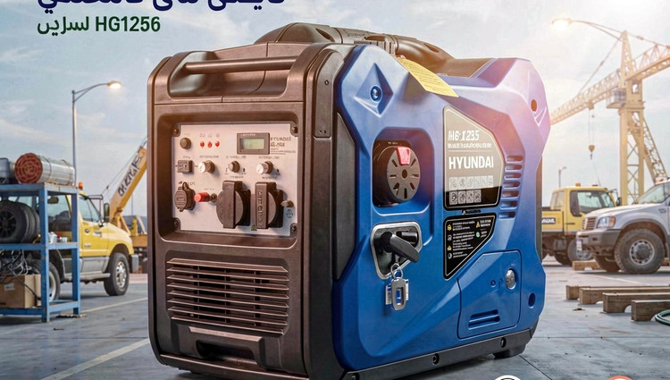 موتور برق 5.5 کیلو وات سایلنت هیوندای اصل مدل HG1255