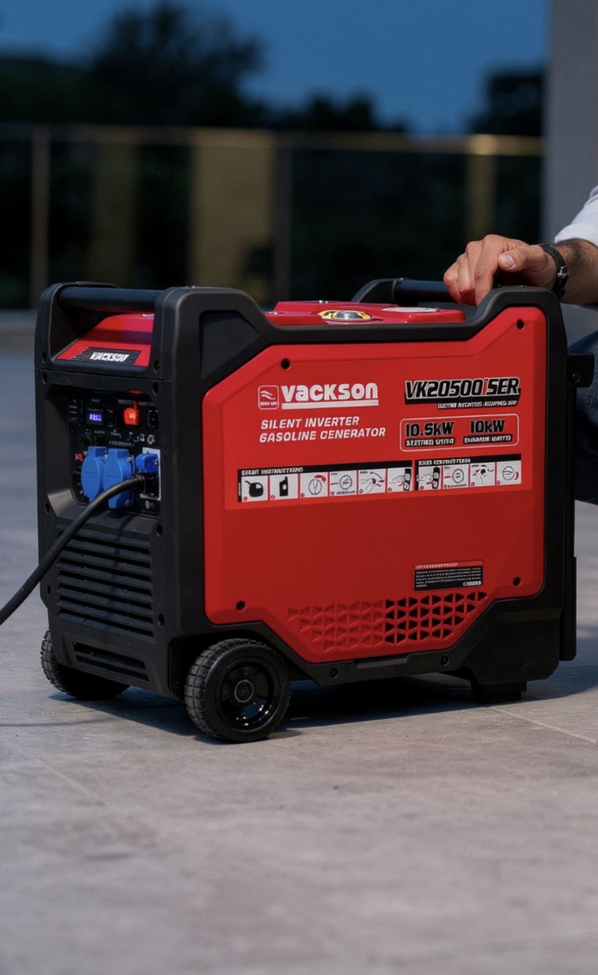 موتور برق سایلنت اینورتر 10.5 کیلووات واکسون ضمانت اصل ریموت استارت مدل VK20500iSER